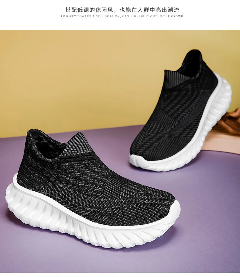 2025 Men Women Shoes Comfortable Sneakers for Men Women Fashion Light Casual Shoes Slip-on Plus Size Couple Shoes