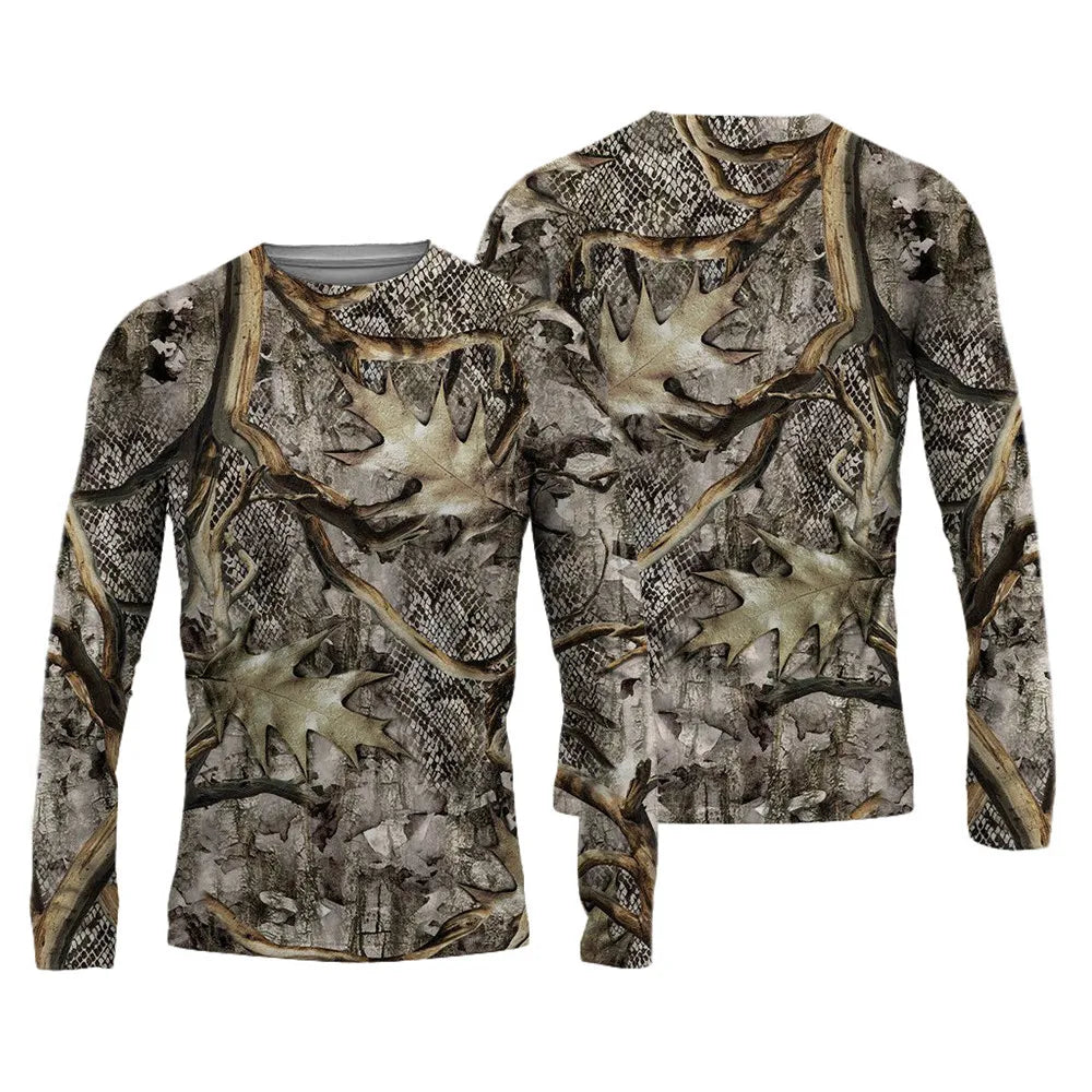 New Summer Men's Fishing Shirts Breathable T-Shirt Fishing Apparel Long Sleeve Outdoor Sports Crewneck Tops Fishing Shirts 6XL