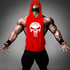 Bodybuilding Tank Tops Men Gym Fitness Cotton Hooded Vest Sleeveless Shirt Workout Hoodie Summer Casual Fashion Singlet Clothing