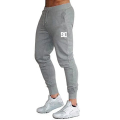 Men's fleece fashion printed logo pants, jogging pants, jogging pants, side pockets, elastic, comfortable, warm, daily casual