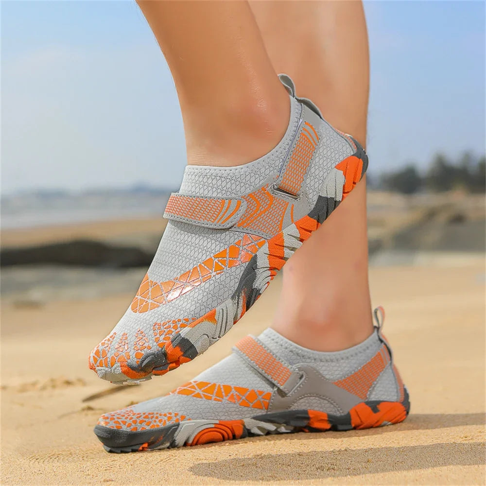 Water Shoes Women Men Quick Dry Five Finger Barefoot New Outdoor Upstream Wading Swimming Aqua Shoes Summer Beach Sneakers 2025