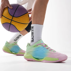 High-quality Men Basketball Shoes for Women Leather Basketball Sneakers Men Outdoor Rubber Anti Slip Sports Training Shoes Male