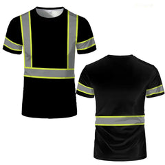 Summer Men’s T-shirts Safety Work Clothing 3D Printed Tops New Outdoor Comfortable Breathable Oversized Crew Neck Pullover Tops