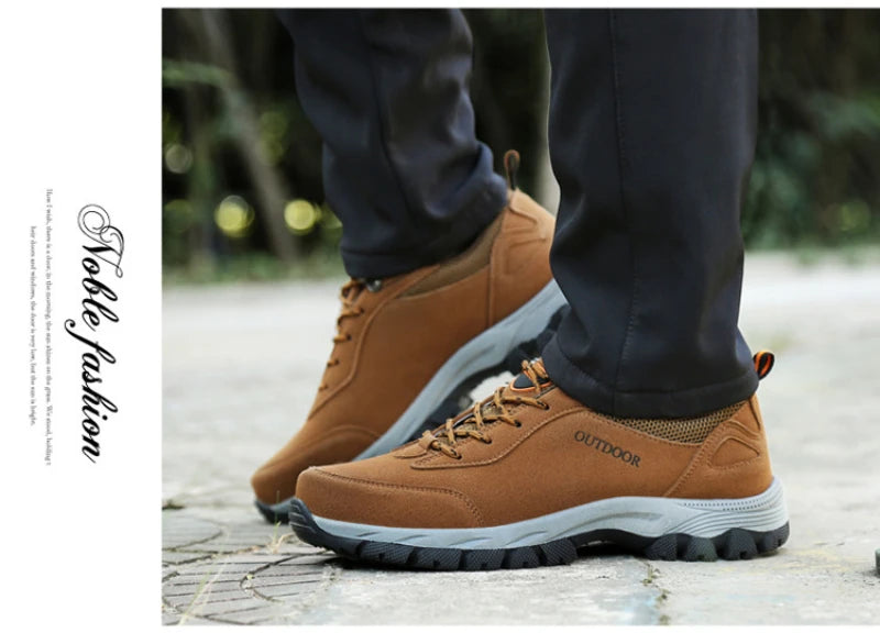 Hiking Shoes For Men In Autumn And Winter Men's Non-Slip Thick Sole Men's Travel Sports And Casual Shoes For Outdoor Comfortable