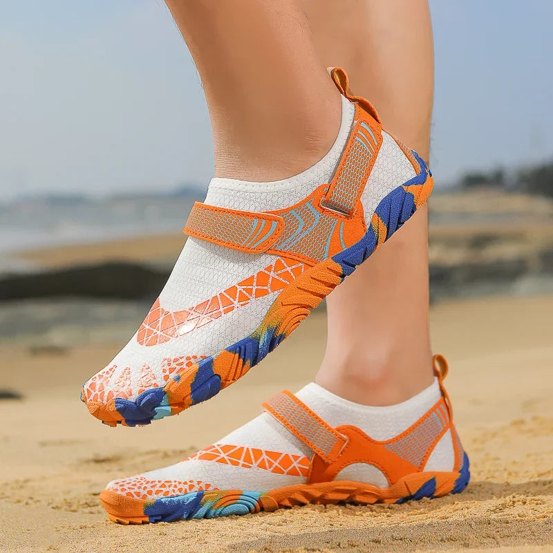 Water Shoes Women Men Quick Dry Five Finger Barefoot New Outdoor Upstream Wading Swimming Aqua Shoes Summer Beach Sneakers 2025