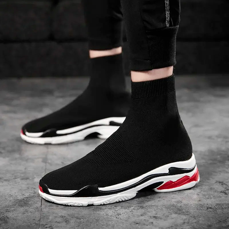 Shoes for Men Sneakers Men All Brands Tennis Loafers Shoes Tide Women Elastic Socks Shoes Fashion Casual Shoes Large 2024 Autumn