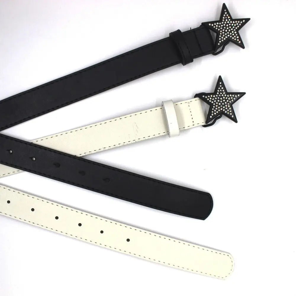 Accessories Width Waist Belt Retro Y2k Waist Strap Corset Belt Adjustable Waistband Women Waist Belt Star Buckle Belt