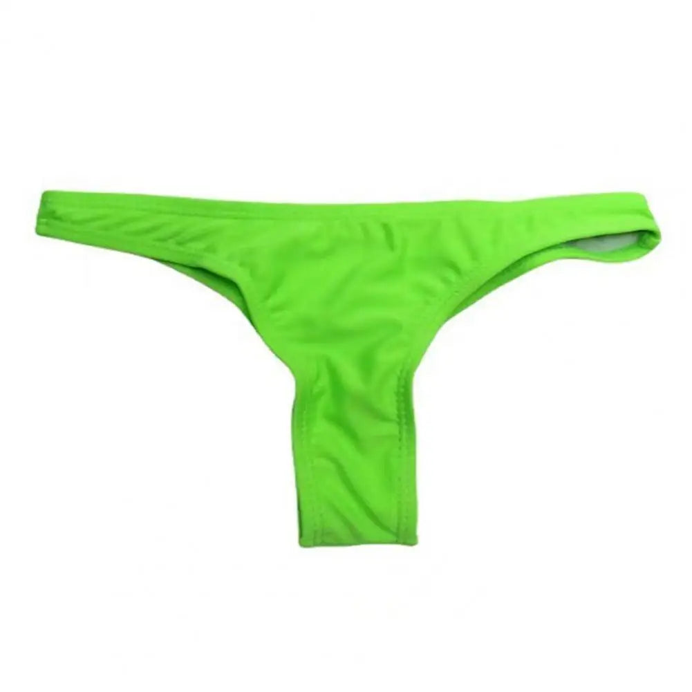 2025 New Bikini Women Swimwear Bottom Low Waisted Thong Rave Bottoms Mid Cut Bathing Suit Bottom for Beach Swimming Pool