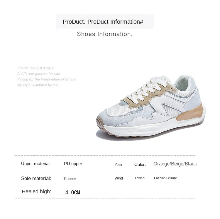 Women's Sports Shoes Casual Shoes Fashionable Women's Soft Flat Shoes Breathable and Shock-absorbing Lightweight Easy To Run