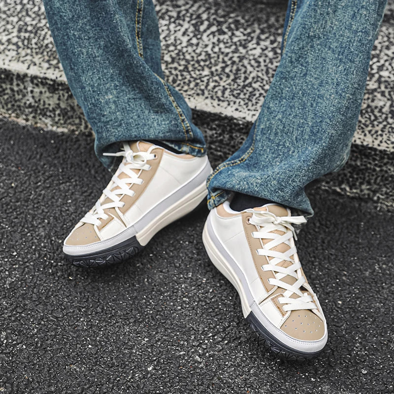Men's shoes - Spring/Autumn light and fresh street sports casual shoes that are versatile and retro trendy.