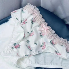 Underwear Female Sexy Lace Flower Thin Japanese Low-Waist Triangle Shorts Girls Panties Women G-strings Thongs Intimates