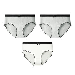 5pcs Women's underwear cotton breathable comfortable briefs summer thin waist briefs girls underwear