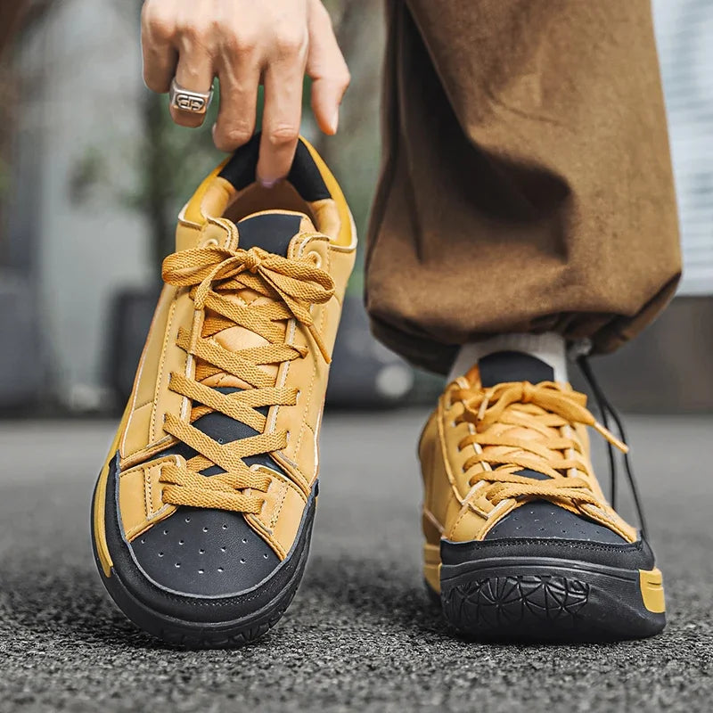 Men's shoes - Spring/Autumn light and fresh street sports casual shoes that are versatile and retro trendy.