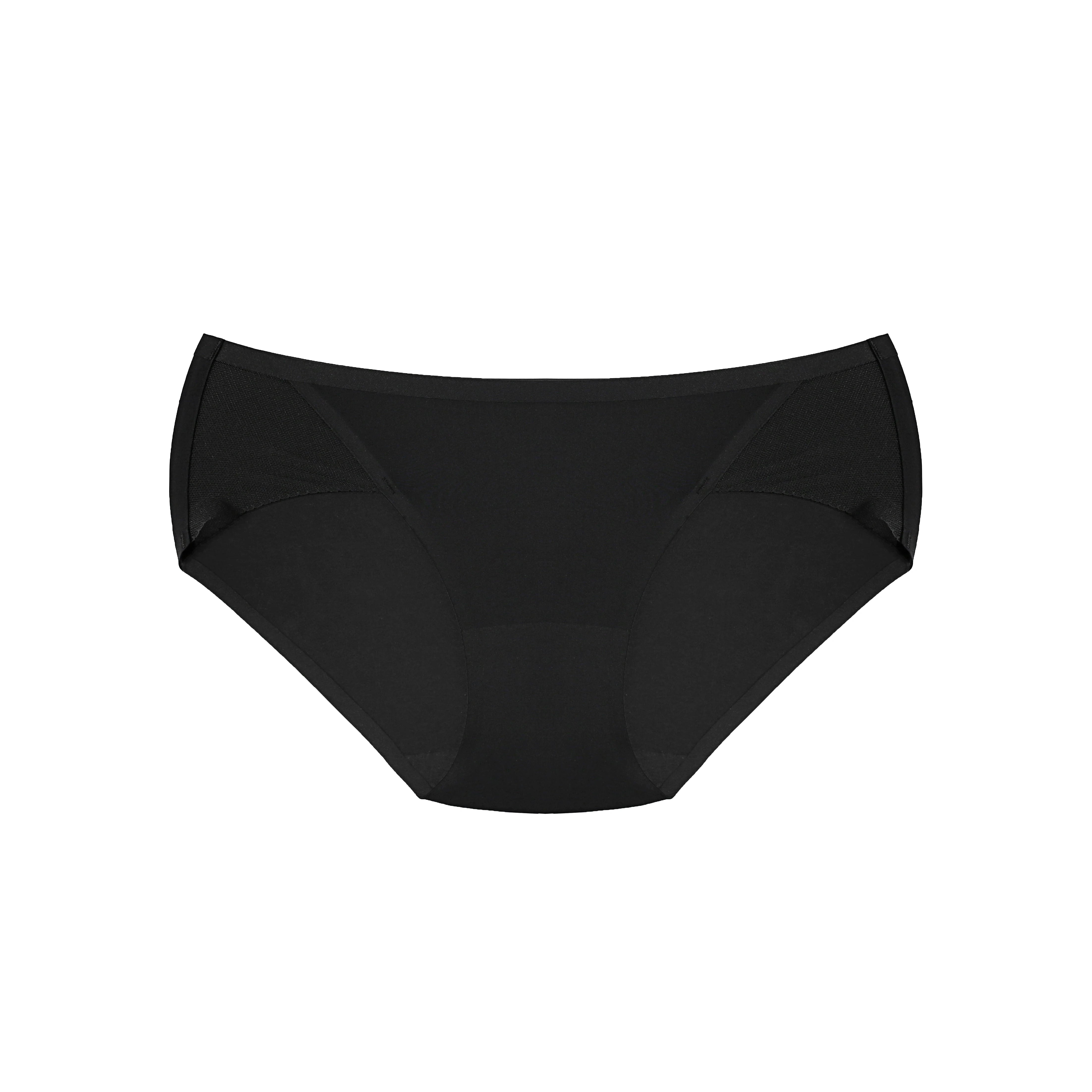 Women Mid Waist Panties Seamless Briefs Sexy Mesh Panty See-Through Underwear Breathe Intimates Lingerie Comfortable Underpants