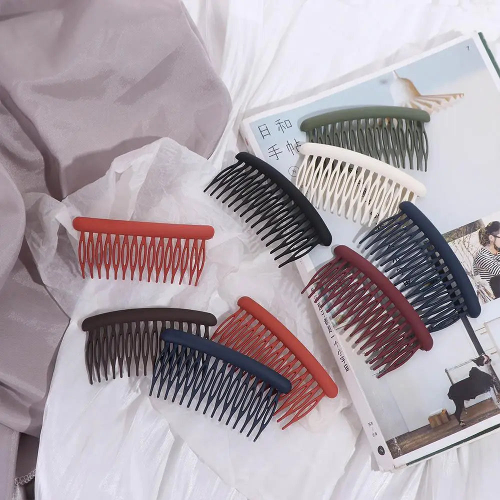 Hair Accessories 15 Teeth Women Hair Clip Frosted Headwear Hair Comb Clip Fashion Headdress Broken Hair Hairpins Women