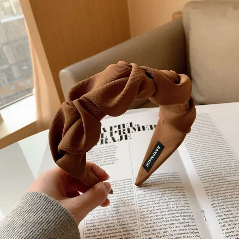 2024 Fashion Hair Accessories Hair Hoop Hair Bands for Women Girls Flower Solid Color Headbands Designer Wide Hairband Headwear