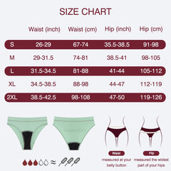 Menstrual Underwear Cotton Menstruation Panties High Waist Menstrual Cycle Absorbent Underwear Women Abundant Flow Underpants