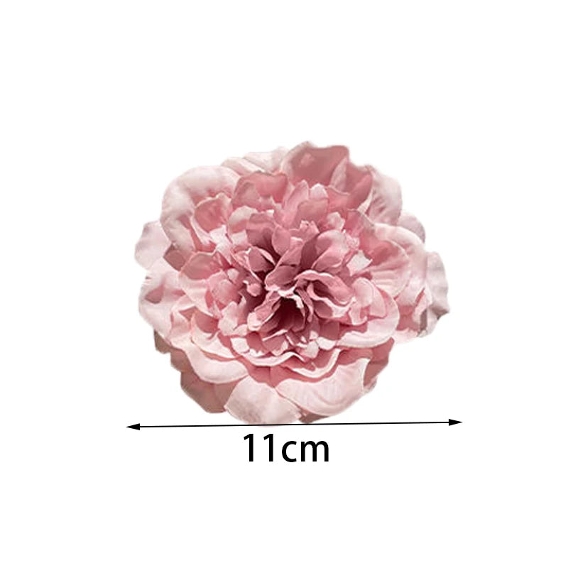 Beach Sunset Photo Hair Accessories Beautiful Red Flower Hair Clip Side Clip Bang Clip Flower Hair Clip Headpiece for Women