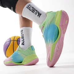 High-quality Men Basketball Shoes for Women Leather Basketball Sneakers Men Outdoor Rubber Anti Slip Sports Training Shoes Male