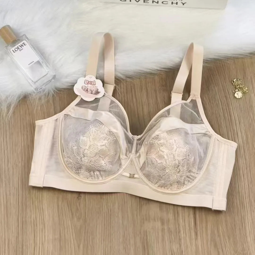 Women's underwear plus size bras Bralette French Chic Skin Friendly and Comfortable Breathable Lace Hot Sexy Non Padded Thin