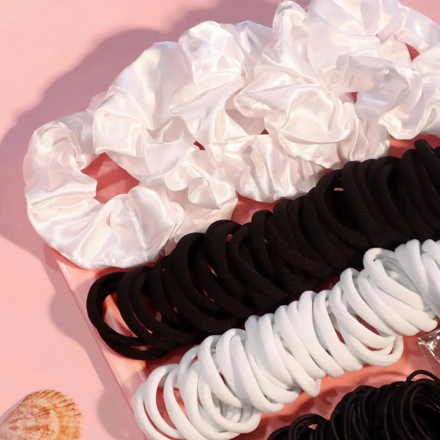 755/1510PCS Hair Accessories Set for Women Seamless Ponytail Holders Hair Bands Scrunchies Girls Variety Rubber Bands Hair Ties