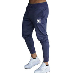 Men's fleece fashion printed logo pants, jogging pants, jogging pants, side pockets, elastic, comfortable, warm, daily casual