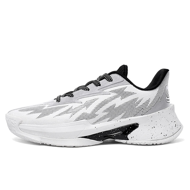 Basketball Shoes for Men and Women, Lightweight Mesh Breathable Non-Slip Wear-Resistant Shock-Absorbing Practical Soft-Soled Stu
