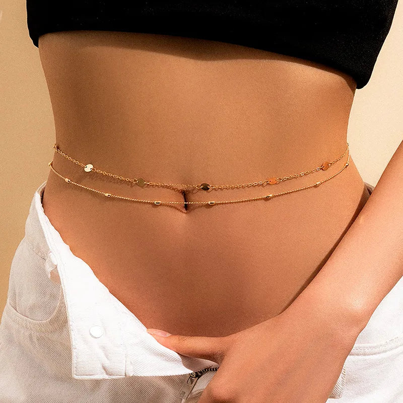 Beach Accessories New Summer Hot Bikini Rhinestone Waist Chain Sexy Body 2023 Women's Trend Trends Waist Beads with Crystals