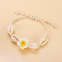 2025 Summer New Boho Shell Handmade Braided Ankle Bracelets for Women Beach Anklets Jewelry Accessories Gifts