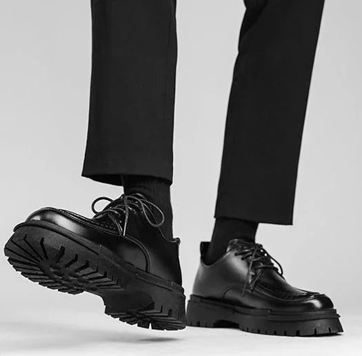 Men's Leather Shoes Dress Formal Business Male Casual Shoe High Quality Fashion Footwear Offer Classic Original Size 45 Adults