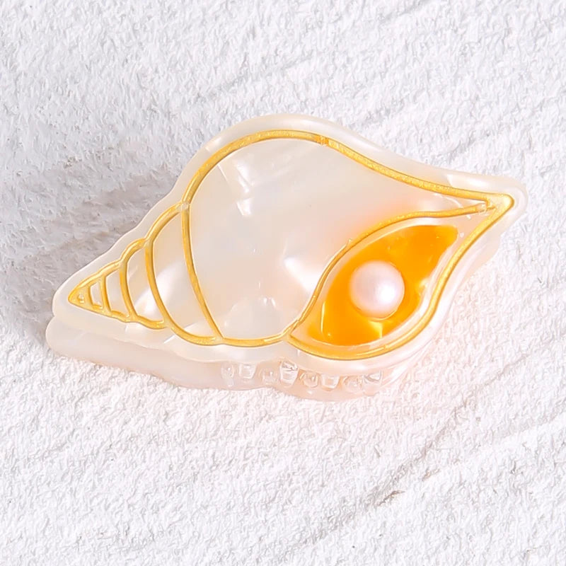 Acetate Ocean Animal Hair Clips for Women Non-Slip Summer Beach Accessories Crab Starfish Whale Multi-Pack Gifts