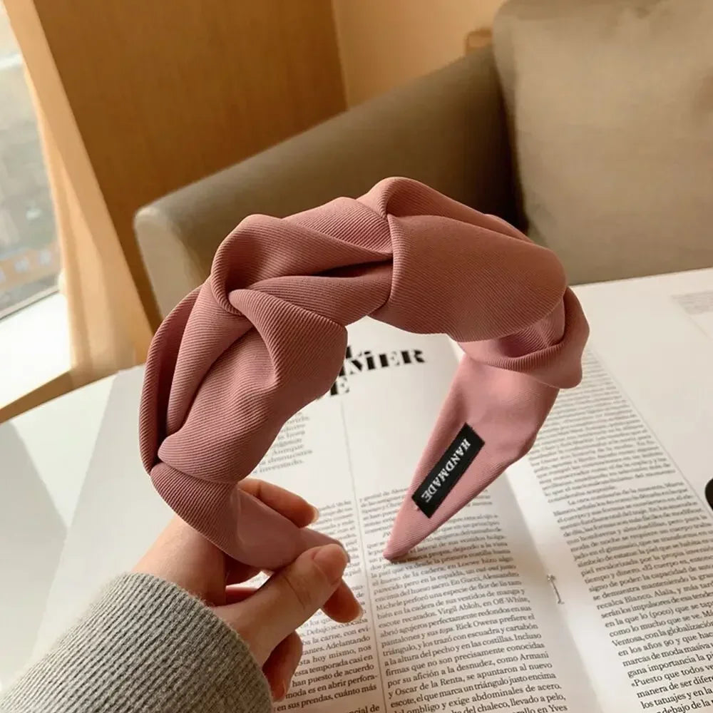 2024 Fashion Hair Accessories Hair Hoop Hair Bands for Women Girls Flower Solid Color Headbands Designer Wide Hairband Headwear