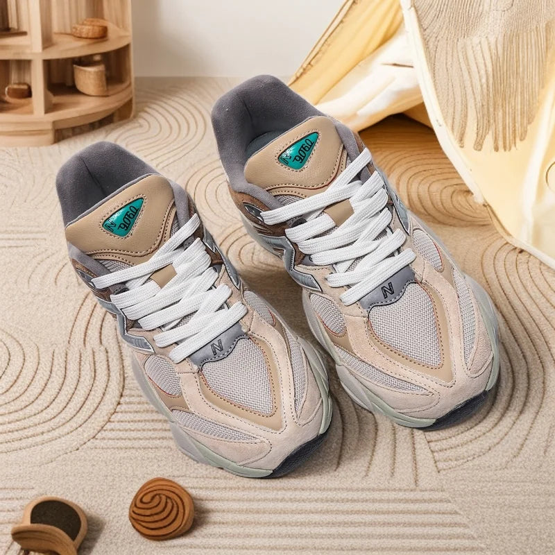 Women's shoes 2024 summer 1906R sports shoes men's shoes retro casual dad shoes brown gray blue