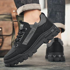 Men's shoes four seasons outdoor work shoes soft sole comfort labor shoes breathable anti-slip work boots caausl youth tide shoe