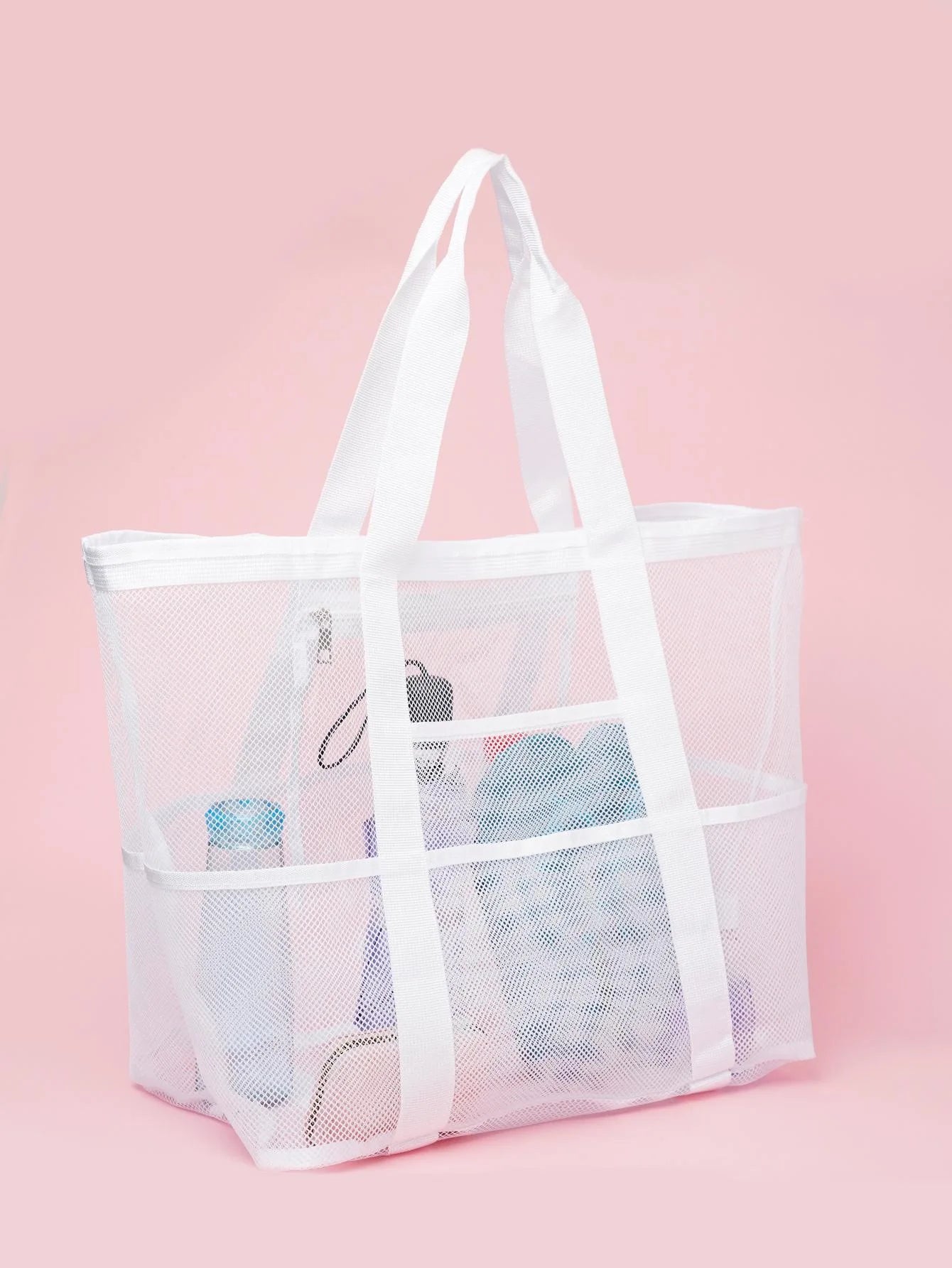 Mesh Beach Bag Waterproof Sandproof - Large Tote Pool Bag for Women Vacation Essentials Beach Accessories