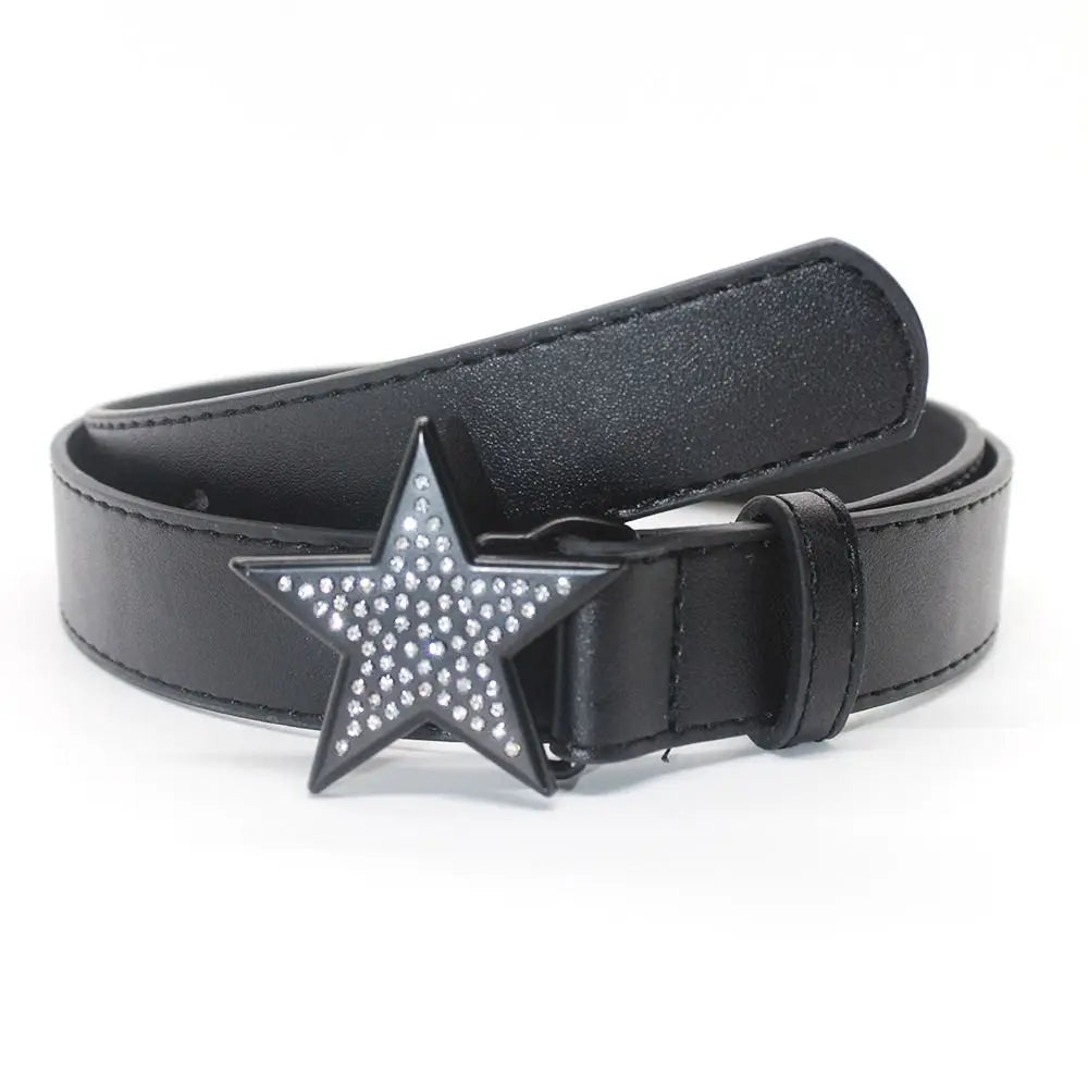 Accessories Width Waist Belt Retro Y2k Waist Strap Corset Belt Adjustable Waistband Women Waist Belt Star Buckle Belt