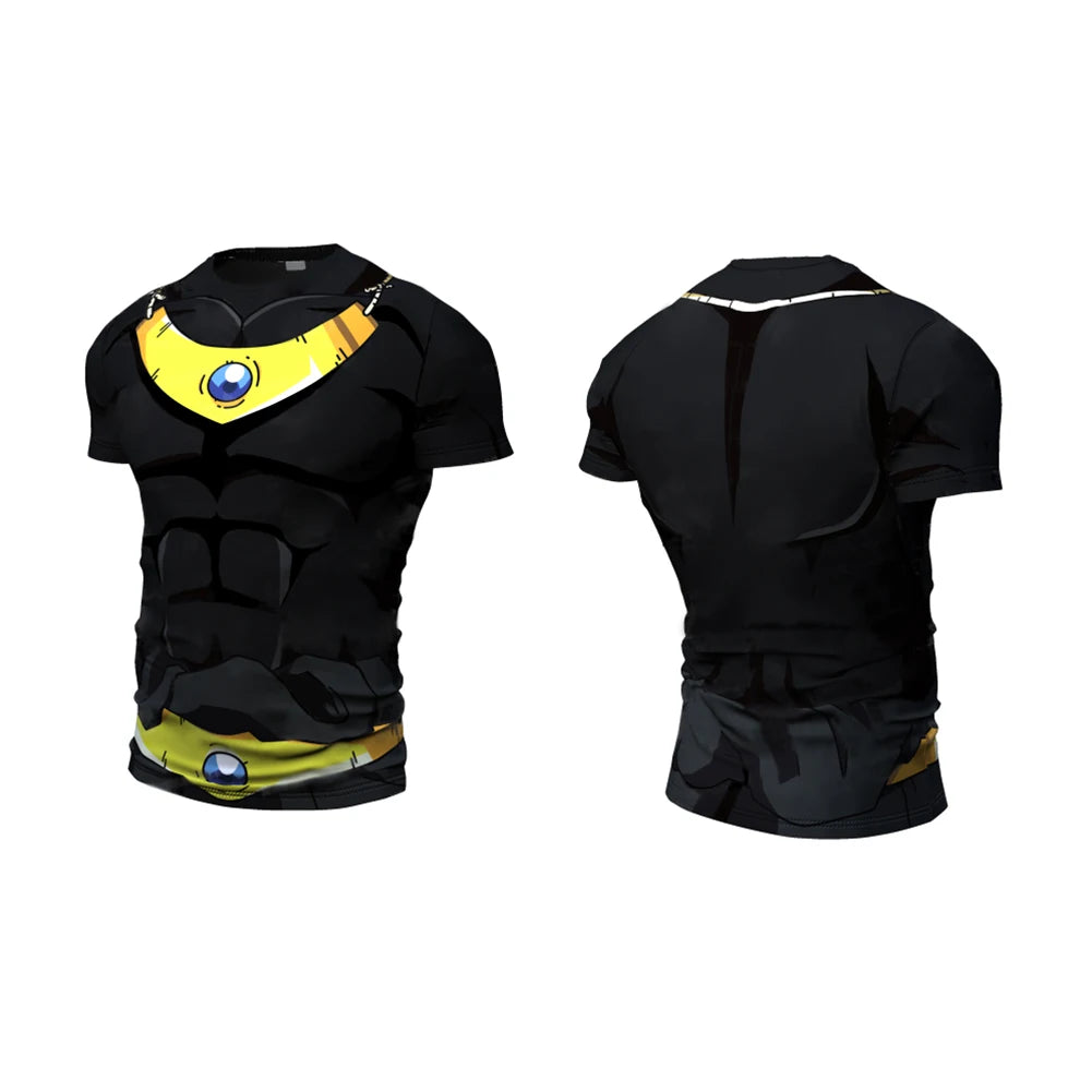 New Cosplay Printed Clothing Fitness Running T shirt Men O-Neck Cartoon Bodybuilding Sport Shirts Tops Gym Men T shirt
