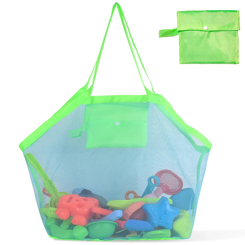 Handbag Beach Shoulder Bag Mesh Shell Bag Beach Essential Bag Beach Toy Handbag
