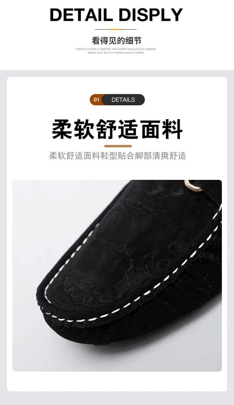 2025 New Men's Shoes Small Size Handmade Beanie Shoes 38 Casual 37 Frosted Loafers 36 Slip-On Shoes Driving Shoes for Men and Women
