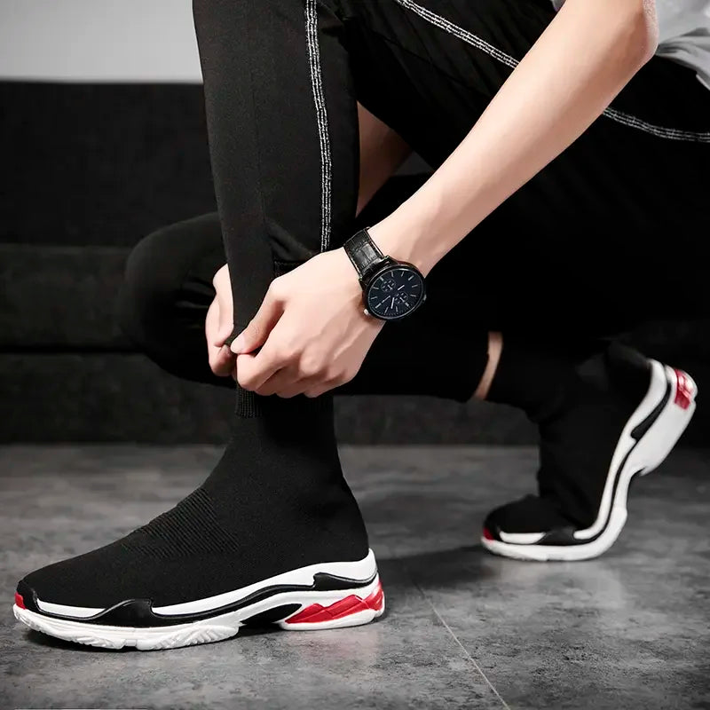 Shoes for Men Sneakers Men All Brands Tennis Loafers Shoes Tide Women Elastic Socks Shoes Fashion Casual Shoes Large 2024 Autumn