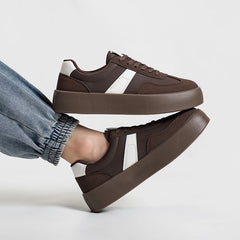 Men's and Women's Fashionable Casual Sports Shoes, Versatile Thick-soled Platform Shoes, White Sneakers, Autumn Training Shoes