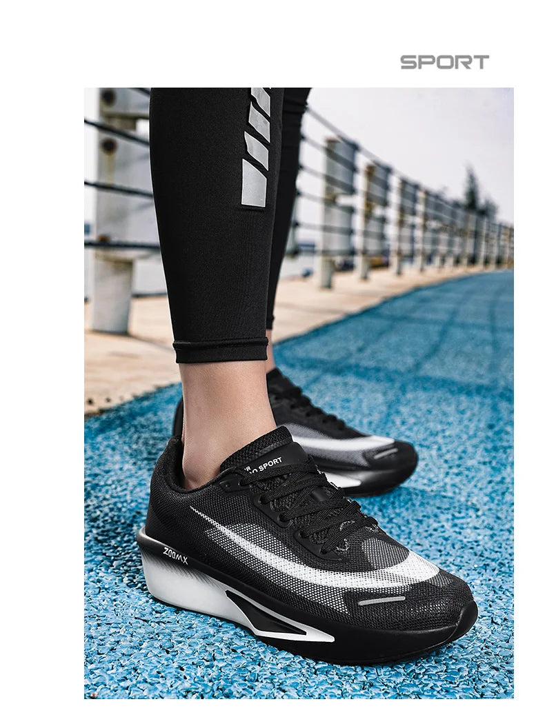 Men's sports shoes fashion versatile new four season breathable casual thick sole anti slip wear-resistant leisure sports shoes