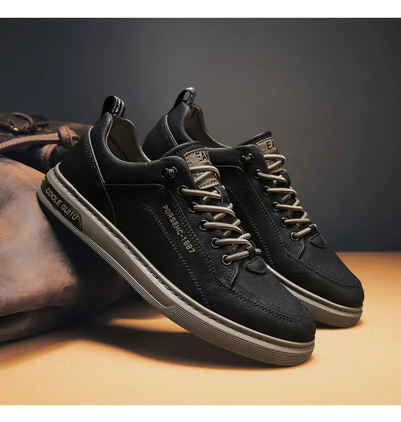 New Shoes for Men  Comfortable Flat Men's Casual Shoes Outdoor Wild Men's Sneakers High End Fashion One Pedal Dress Shoes Male