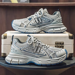 Men's Shoes Spring Leisure Breathable Men's Lightweight Thick Sole Increase Trendy Sneaker New Running Sneakers Versatile