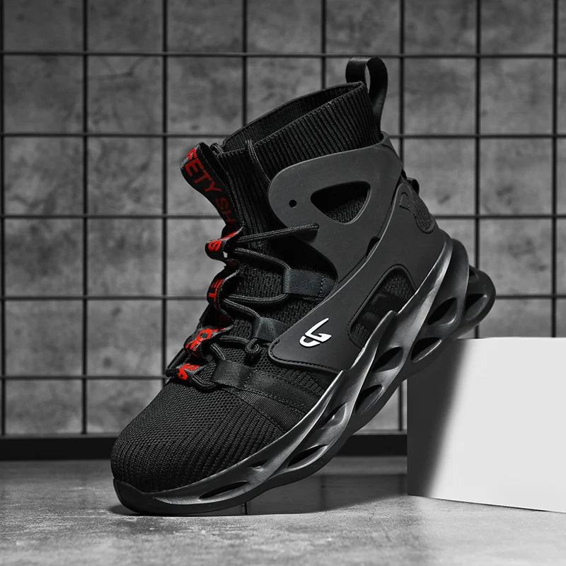 Fashionable, comfortable and casual sports shoes, work boots, anti-puncture and anti-crush safety shoes, men's protective shoes