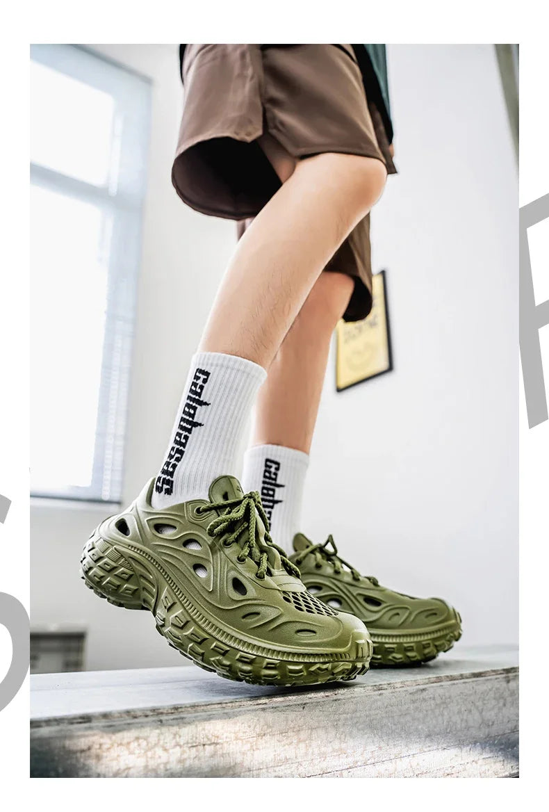 2025 Mens shoes Couple Sandals For Men New Fashion 2025 Summer Outdoor Hole Shoes for Women Sandals Sandalias Hombre Sandalias