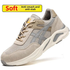 New Lightweight and Breathable Labor Protection Shoes for Men and Women  Anti Smashing and Anti Piercing Steel Toe Safety Shoes