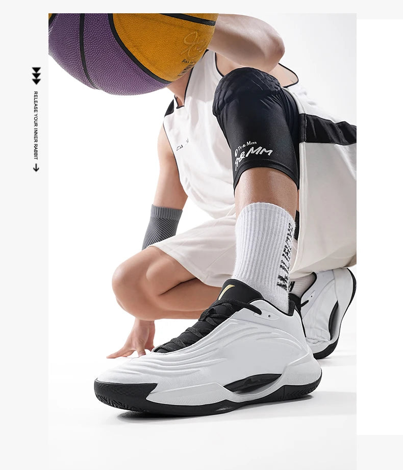 High-quality Men Basketball Shoes for Women Leather Basketball Sneakers Men Outdoor Rubber Anti Slip Sports Training Shoes Male