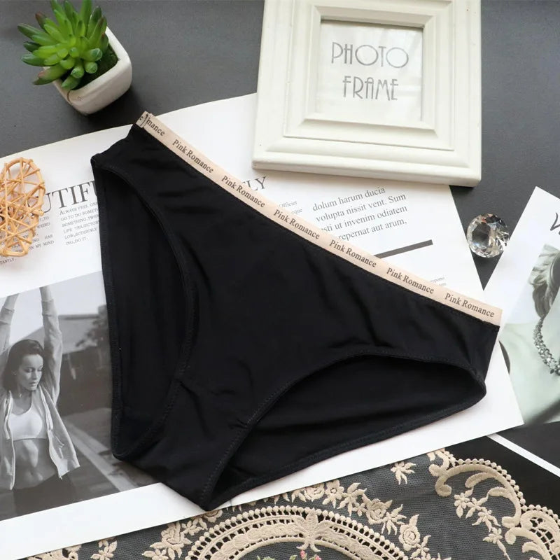 New Women's Underwear Low Waist Girls' Sexy Panties Ultra-thin Ice Silk Briefs Breathable Cotton Crotch Sports Triangle Lingerie