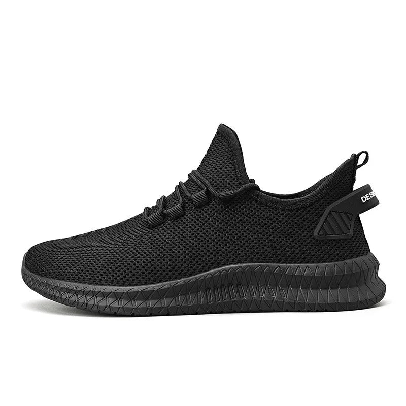 Outdoor Jogging Training Hiking Sports Shoes Men's Non Slip Casual Breathable Running Women's Ven Knit Lace Up Shoes